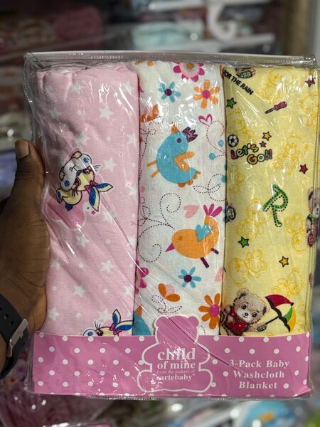 Pack de 3 langes bébé doux