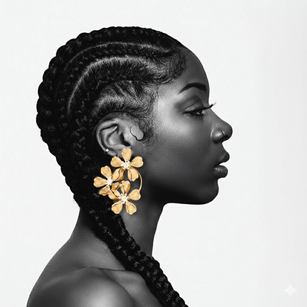 Créoles Fleurs Dorées