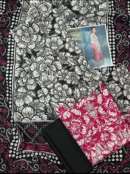 Lady's 3pc Unstich Lawn Suits