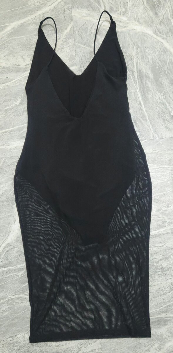 PLT Women's Transparent Bodysuit Dress