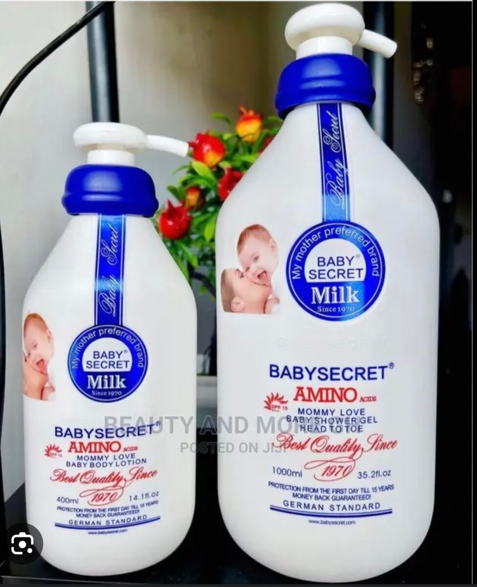 Baby secret lotion and wash