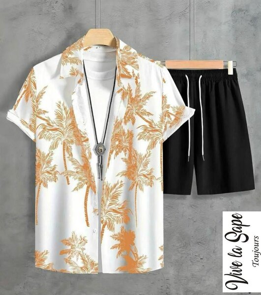 Ensemble Chemise Hawaïenne