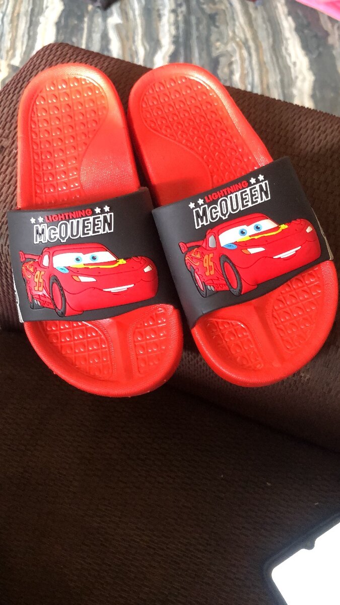 Cartoon character McQueen slippers