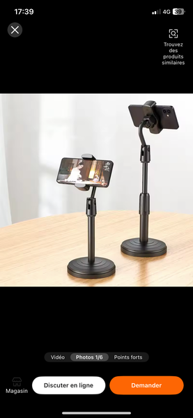 Support Téléphone Réglable