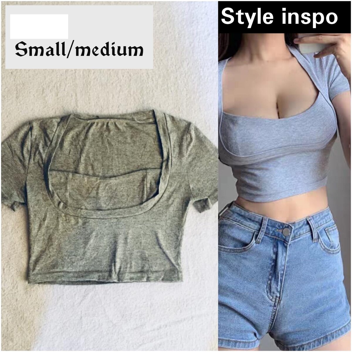 Salaula crop tops and tops
