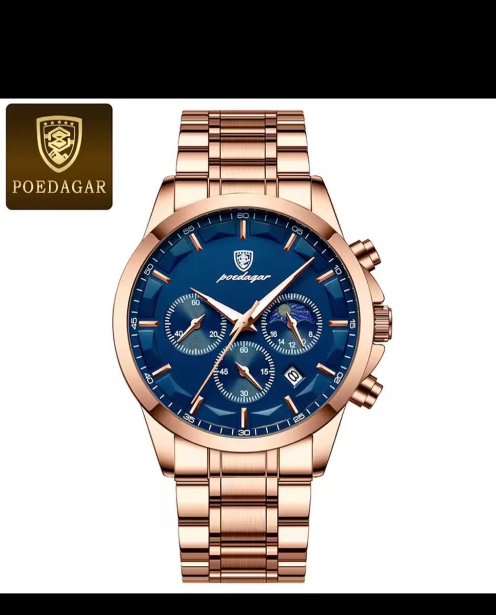 Montre Chronographe Homme Poedagar