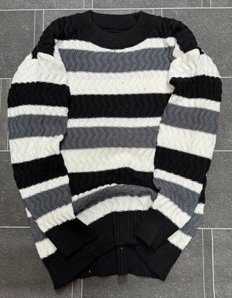 Pull rayé en tricot doux