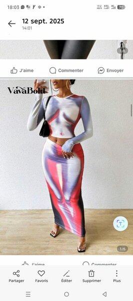 Ensemble Longue Imprimée Femme