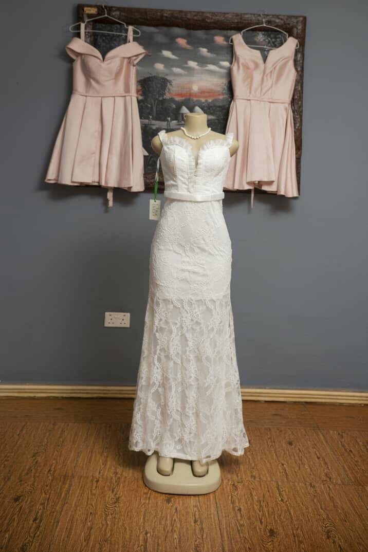 Simple wedding dress