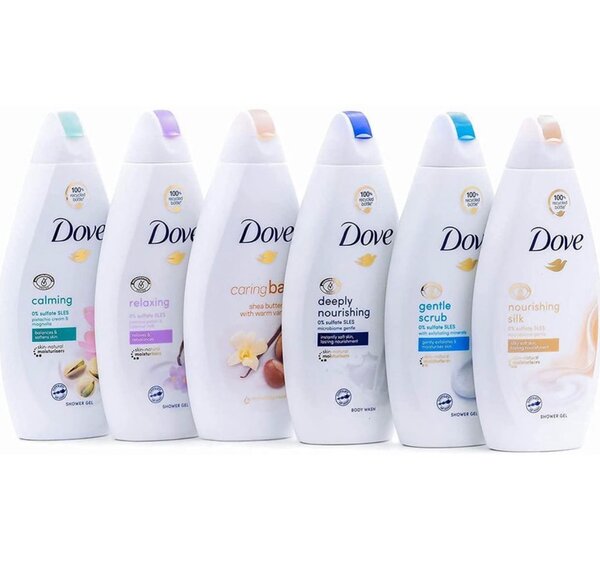 Irish spring shower gel, dove sure spray