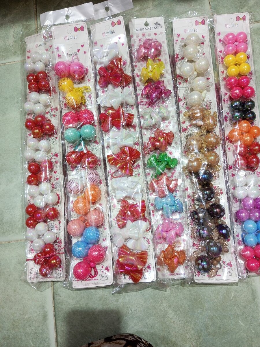 L unité d élastiques  colorés