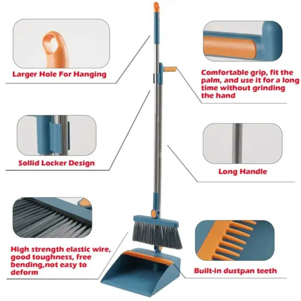 Foldable Dustpan & Broom