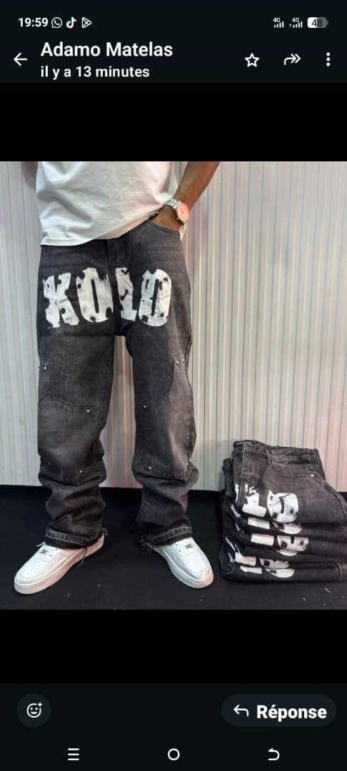 Jean baggy style urbain