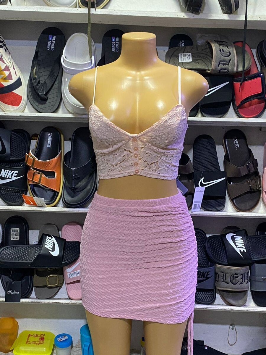 Jupe courte en denim chic