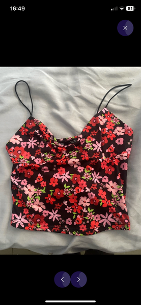 Bershka Top à Fleurs