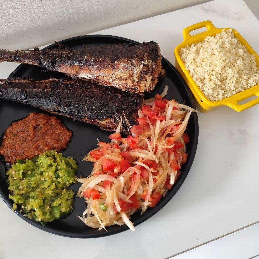 Assiette poisson grillé