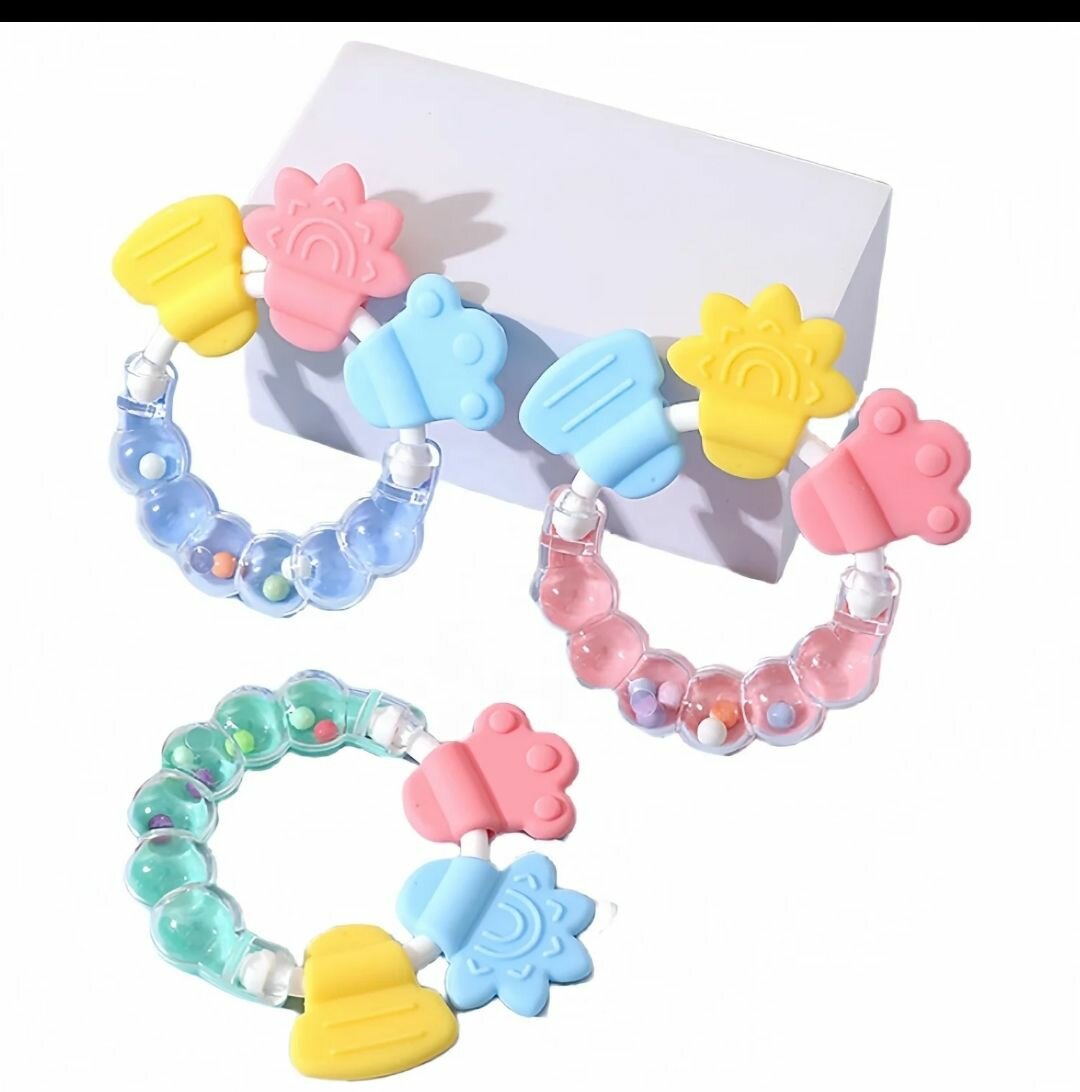 Anneau de dentition bébé coloré