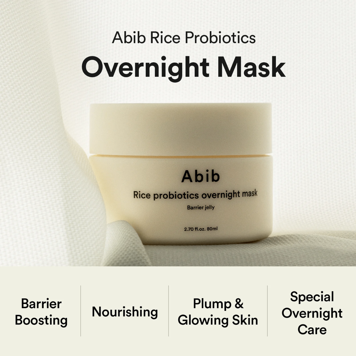 Abib Rice Probiotics Overnight Mask