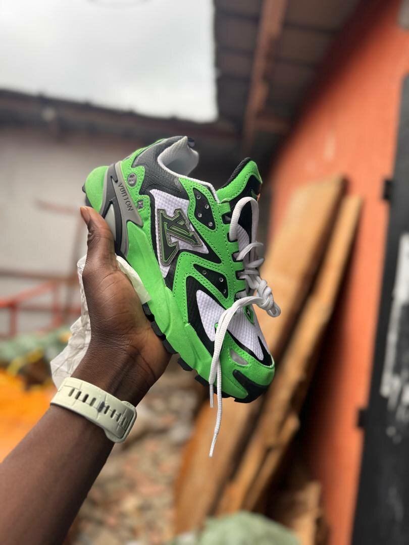 Chaussures de sport vertes homme