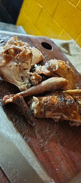 Poulet africain flambé