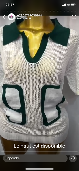 Pull en maille bicolore