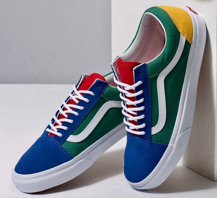 VANS multicolores avec carton