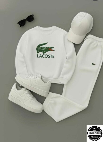 Ensemble Lacoste Blanc Unisexe