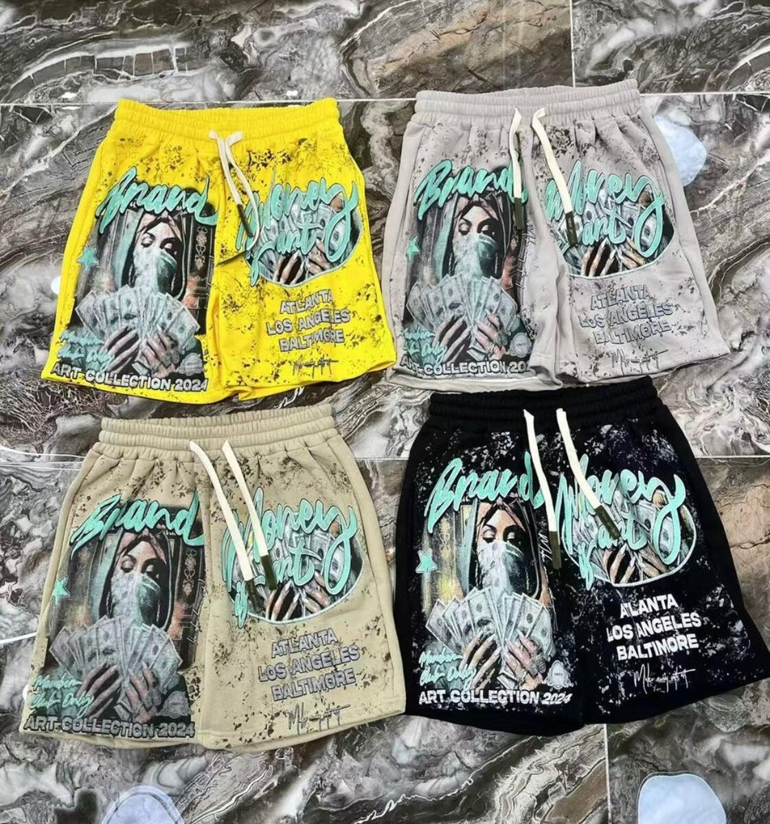 Shorts graphiques urbains