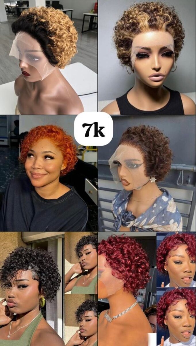 Perruque Pixie Frontal Naturelle