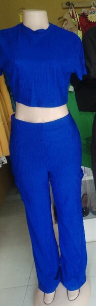 Crop top and trousers