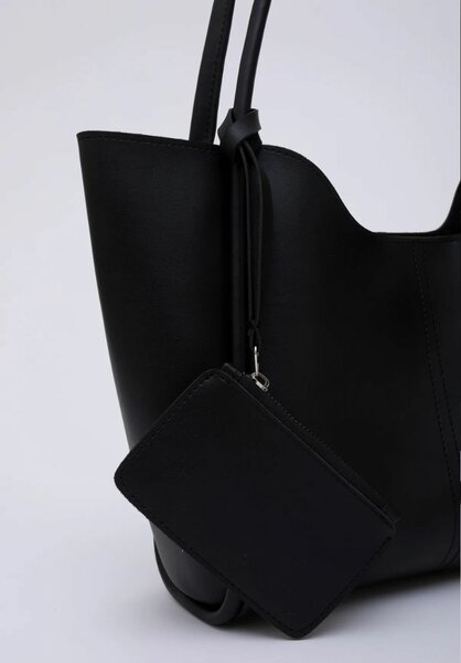 Stylish Black Tote Bag Set