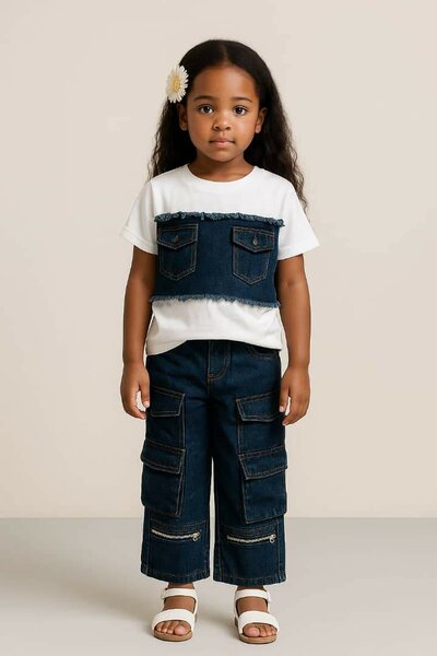 Ensemble mode enfant denim