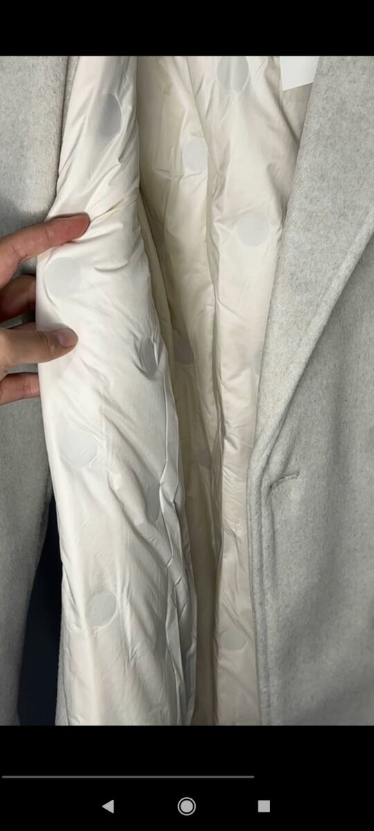 Теплое пальто с подкладом