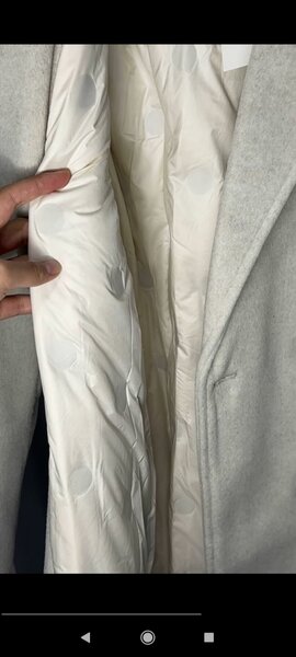 Теплое пальто с подкладом