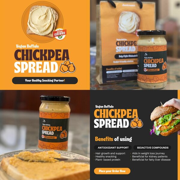 Vegan Buffalo Chickpea Spread