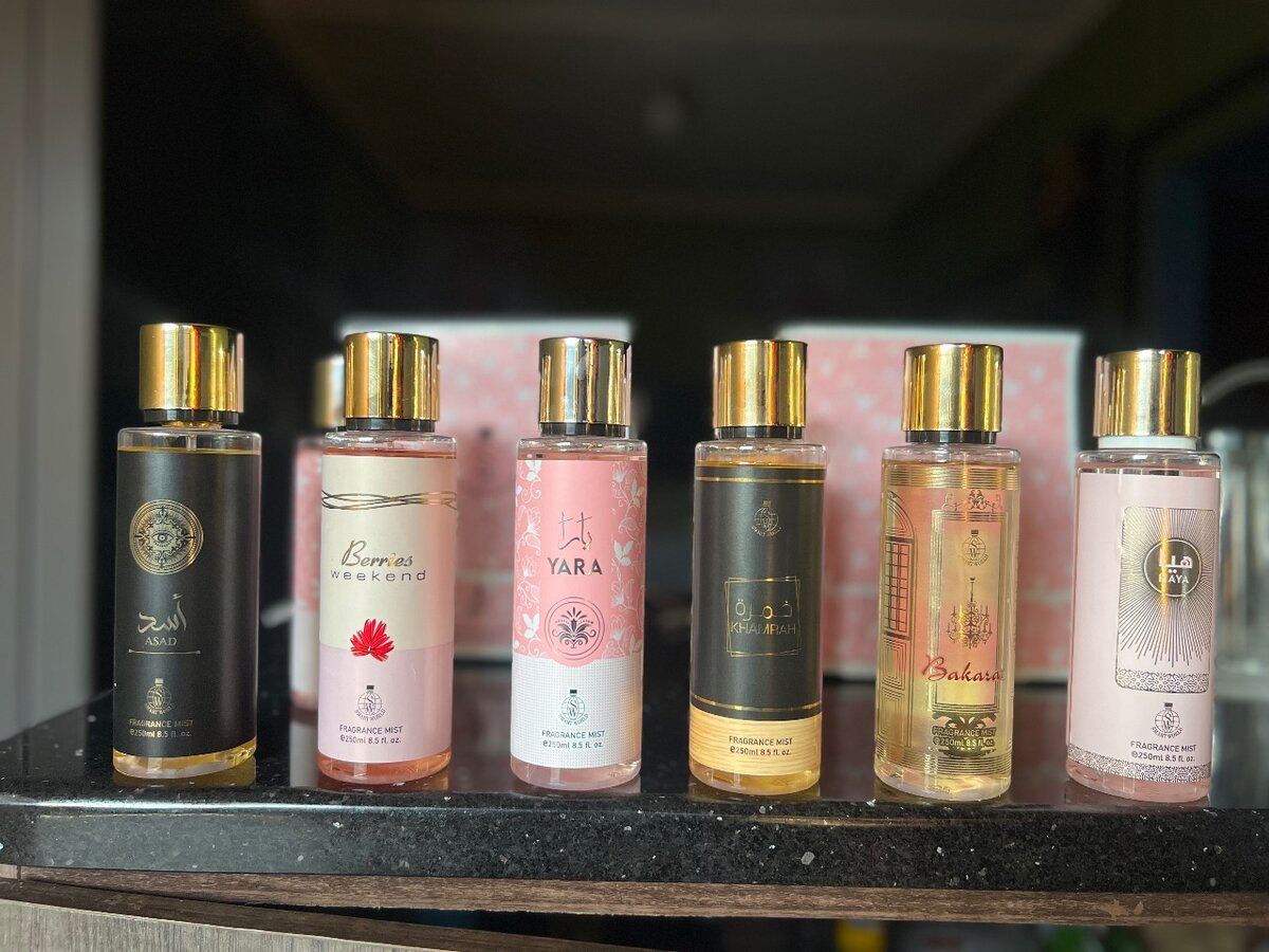 Arabic body mists