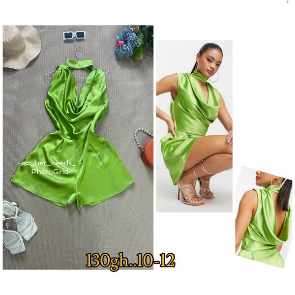 Lemon green Playsuit