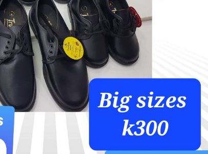 school uniform large black boots