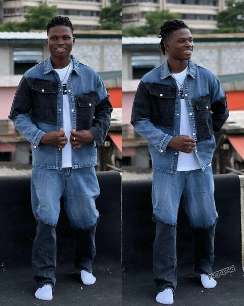 Veste en Jean Bicolore Homme