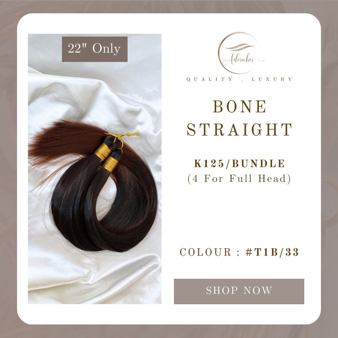 22 inch Bone Straight - Colour #T1B/33