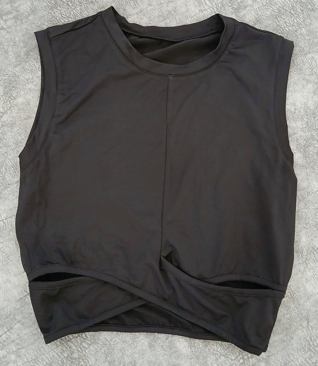 Débardeur sport noir femme