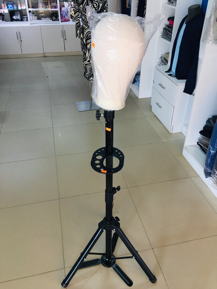 Wig Stand and Canvas Head