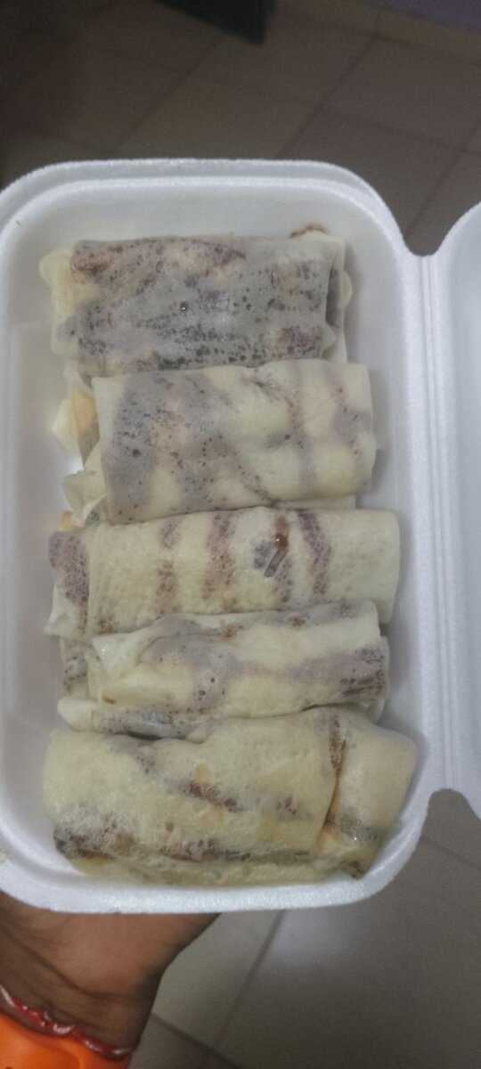 Crêpe nature roulé