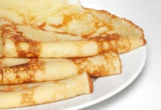 Crêpe nature sucrée