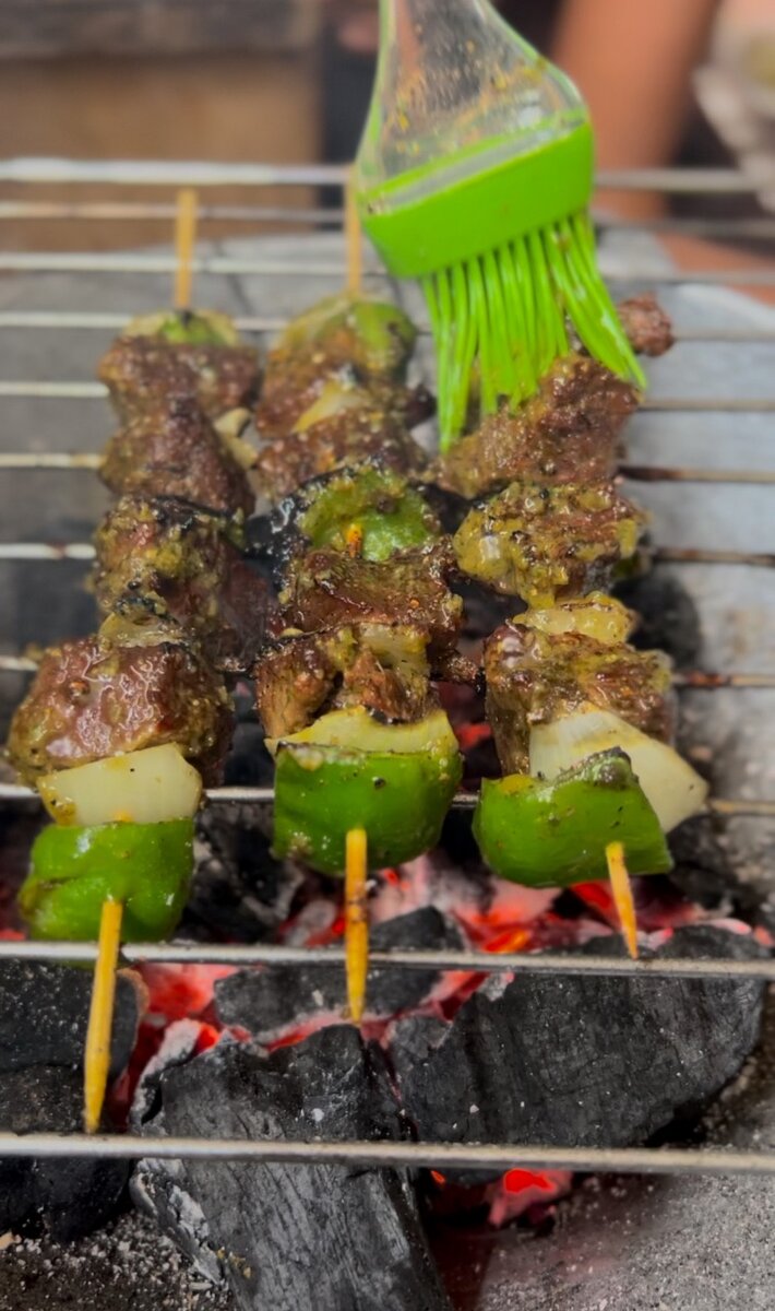 Brochettes de Bœuf avec frite