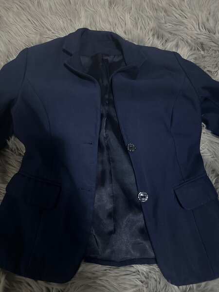 Navy blue office jacket size medium