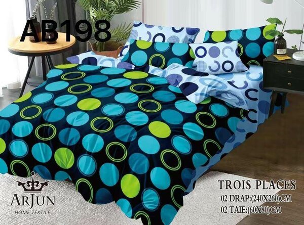 2 draps 2 taies d'oreillers