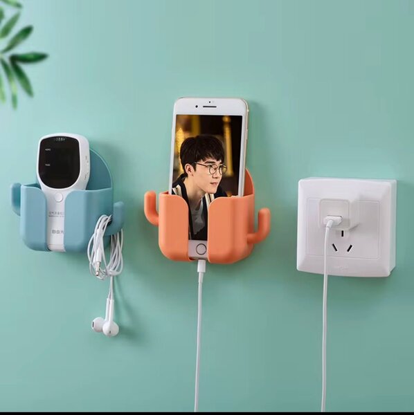 Support mural téléphone autocollant