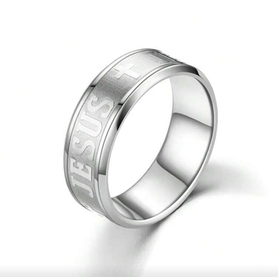 Bague Acier Inoxydable "Jesus"