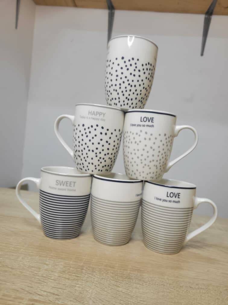 Belle tasse 6 pièces